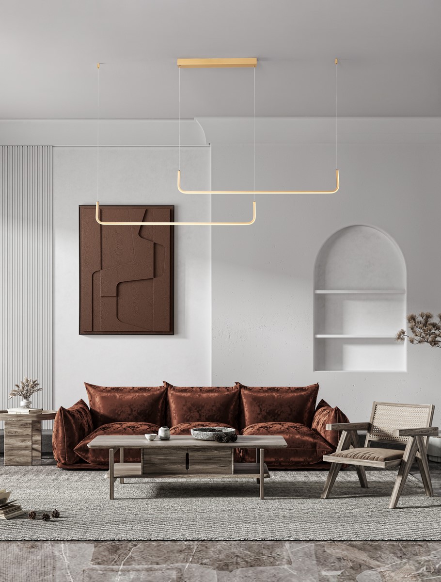 ΚΡΕΜΑΣΤΟ ΦΩΤΙΣΤΙΚΟ  Brush Gold Aluminium