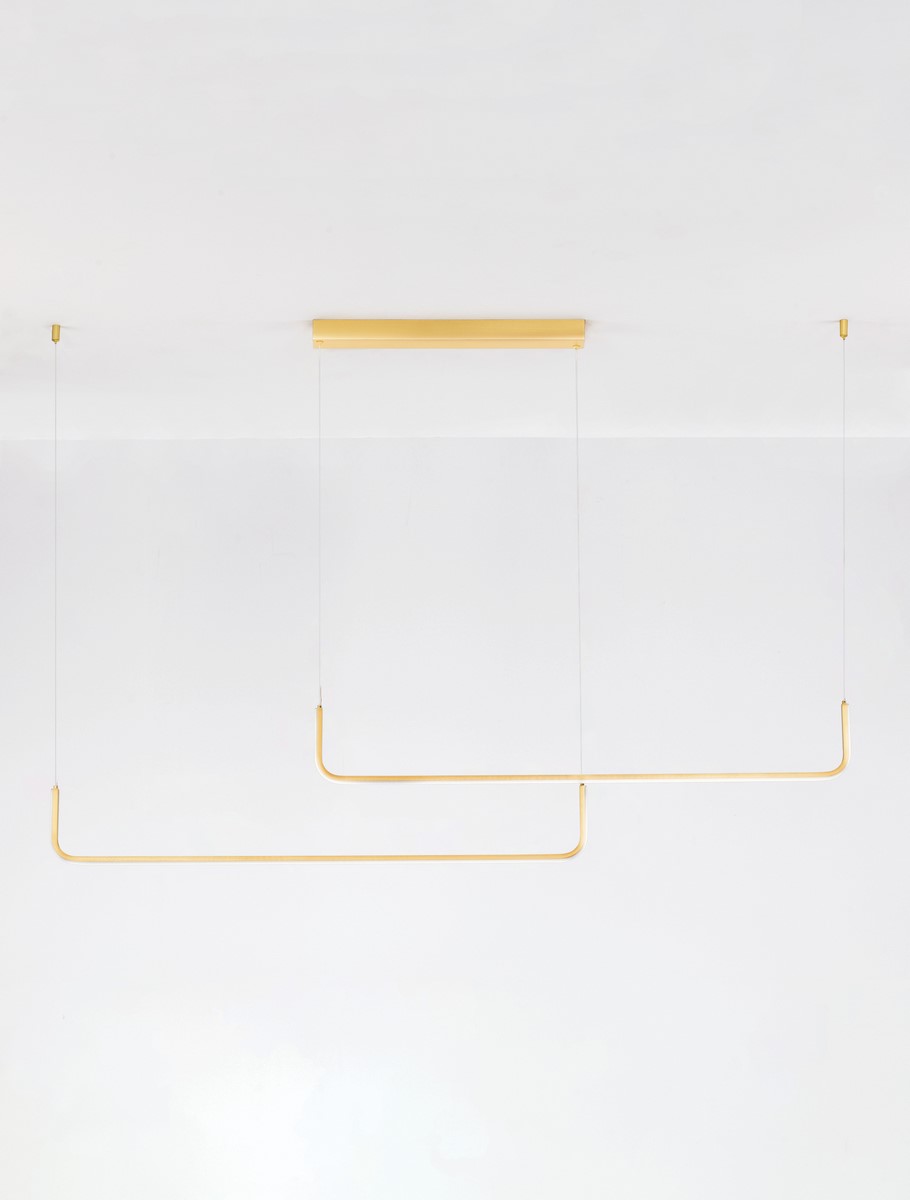 ΚΡΕΜΑΣΤΟ ΦΩΤΙΣΤΙΚΟ  Brush Gold Aluminium