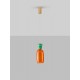 ΚΡΕΜΑΣΤΟ ΦΩΤΙΣΤΙΚΟ  Sandy Gold Metal Glossy Jasper & Orange Glass