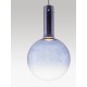 ΚΡΕΜΑΣΤΟ ΦΩΤΙΣΤΙΚΟ Triac Dimmable Blue Glass Gold Metal White Metal Base