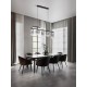 ΚΡΕΜΑΣΤΟ ΦΩΤΙΣΤΙΚΟ Matt Black Metal Smokey Grey Glass