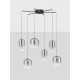 ΚΡΕΜΑΣΤΟ ΦΩΤΙΣΤΙΚΟ Matt Black Metal Smokey Grey Glass
