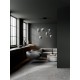 ΚΡΕΜΑΣΤΟ ΦΩΤΙΣΤΙΚΟ Matt Black Metal Smokey Grey Glass