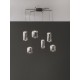 ΚΡΕΜΑΣΤΟ ΦΩΤΙΣΤΙΚΟ Matt Black Metal Smokey Grey Glass