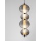 ΚΡΕΜΑΣΤΟ ΜΟΝΟΦΩΤΟ Chrome Metal Base Smokey Gray Glass