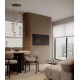 ΚΡΕΜΑΣΤΟ 5ΦΩΤΟ ΦΩΤΙΣΤΙΚΟ LED Brushed Gray Metal Base & Mocha Glass
