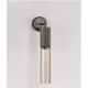 ΑΠΛΙΚΑ ΤΟΙΧΟΥ LED Brushed Gray Metal Base & Mocha Glass 