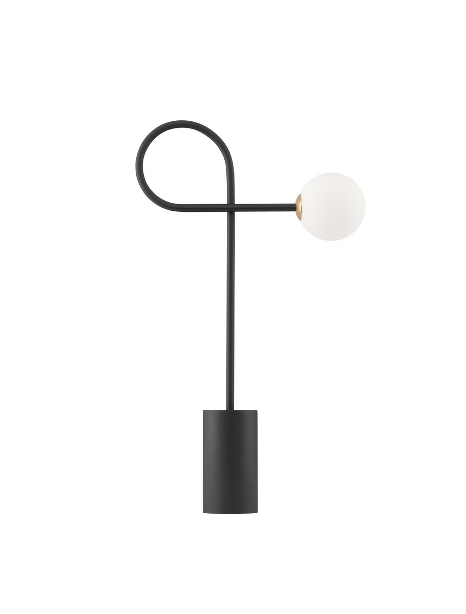 ΕΠΙΤΡΑΠΕΖΙΟ ΦΩΤΙΣΤΙΚΟ Sandy Black Aluminium & Opal Glass
