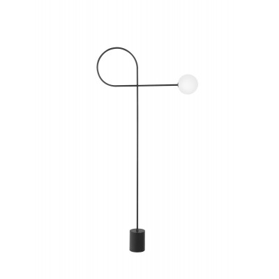ΦΩΤΙΣΤΙΚΟ ΔΑΠΕΔΟΥ Sandy Black Aluminium & Opal Glass 150 cm