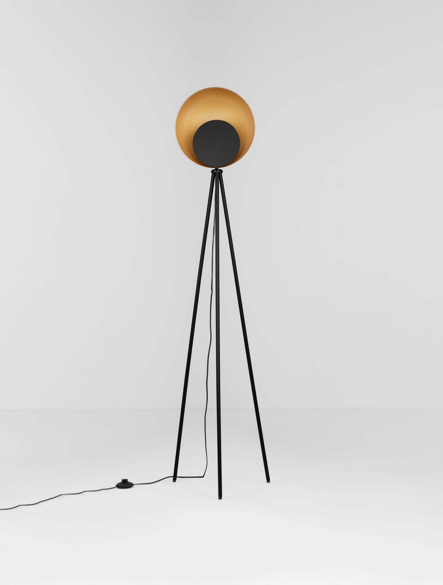 ΦΩΤΙΣΤΚΟ ΔΑΠΕΔΟΥ H:151cm Matt Black & Gold Metal
