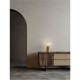 ΕΠΙΤΡΑΠΕΖΙΟ ΦΩΤΙΣΤΙΚΟ  Brass Gold Metal Gradient White Glass