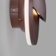 ΑΠΛΙΚΑ ΤΟΙΧΟΥ Sandy Coffee Aluminium & Glass D:15cm  IP54