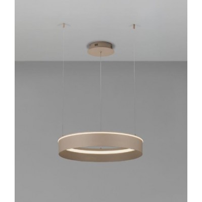 ΚΡΕΜΑΣΤΟ ΚΥΚΛΙΚΟ ΦΩΤΙΣΤΙΚΟ LED D:60cm Beige Gray Steel