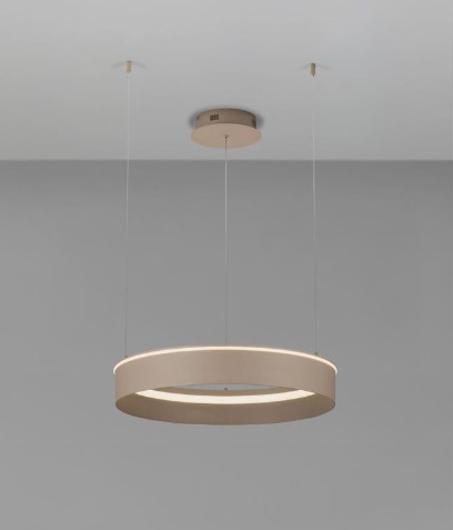 ΚΡΕΜΑΣΤΟ ΚΥΚΛΙΚΟ ΦΩΤΙΣΤΙΚΟ LED D:60cm Beige Gray Steel