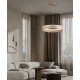 ΚΡΕΜΑΣΤΟ ΚΥΚΛΙΚΟ ΦΩΤΙΣΤΙΚΟ LED D:60cm Beige Gray Steel