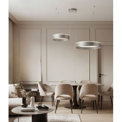 ΚΡΕΜΑΣΤΟ ΦΩΤΙΣΤΙΚΟ 2 ΚΥΚΛΟΙ LED Brushed Nickel Steel