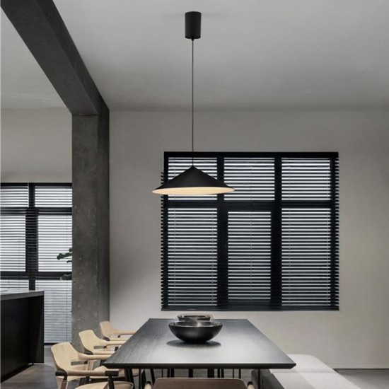 ΚΡΕΜΑΣΤΗ ΚΑΜΠΑΝΑ LED  Sandy Black Aluminium & Steel