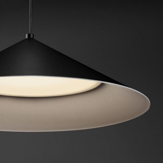 ΚΡΕΜΑΣΤΗ ΚΑΜΠΑΝΑ LED  Sandy Black Aluminium & Steel