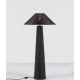 ΕΠΙΔΑΠΕΔΙΟ ΦΩΤΙΣΤΙΚΟ ΕΞΩΤΕΡΙΚΟΥ ΧΩΡΟΥ Black Synthetic Rattan, Metal & Glass H:145cm
