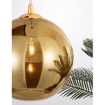 ΚΡΕΜΑΣΤΟ ΦΩΤΙΣΤΙΚΟ Gradient Gold Glass Chrome Aluminium