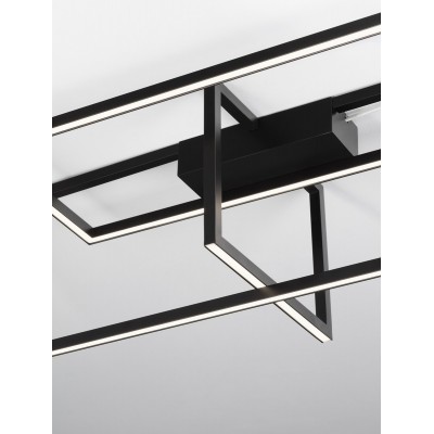 ΦΩΤΙΣΤΙΚΟ ΟΡΟΦΗΣ LED Sandy Black Aluminium & Acrylic