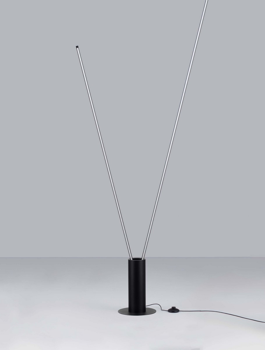 ΦΩΤΙΣΤΙΚΟ ΔΑΠΕΔΟΥ  H:180,7 cm Matt Black Aluminium