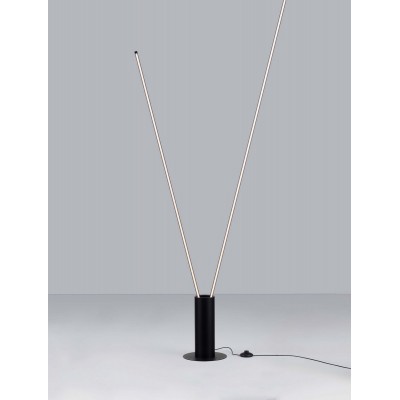 ΦΩΤΙΣΤΙΚΟ ΔΑΠΕΔΟΥ  H:180,7 cm Matt Black Aluminium