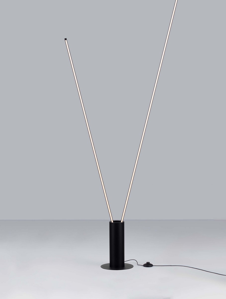 ΦΩΤΙΣΤΙΚΟ ΔΑΠΕΔΟΥ  H:180,7 cm Matt Black Aluminium