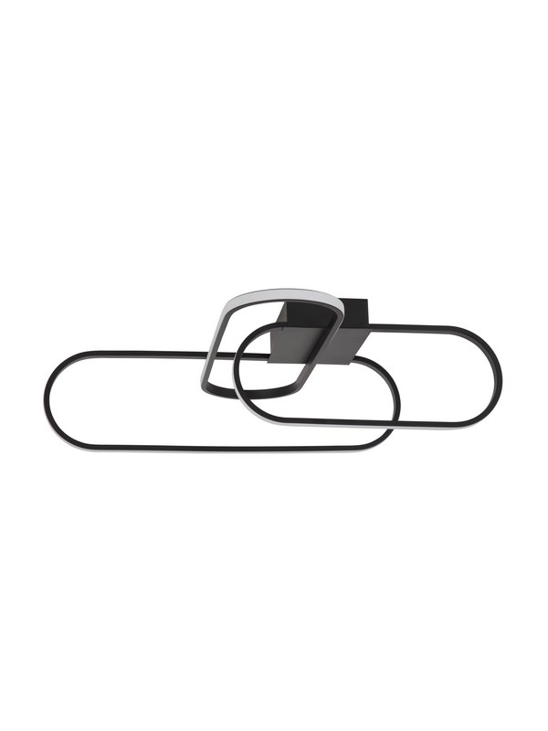 ΦΩΤΙΣΤΙΚΟ ΟΡΟΦΗΣ  Matt Black Aluminium & Acrylic 1862Lm 3000K IP20