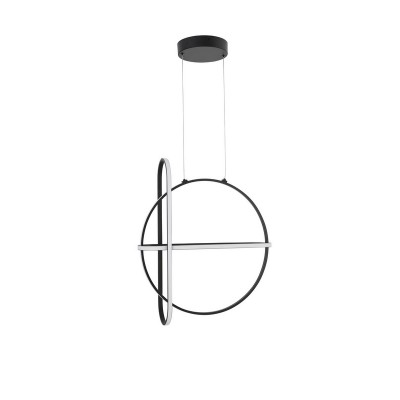 ΚΡΕΜΑΣΤΟ ΦΩΤΙΣΤΙΚΟ  Matt Black Aluminium & Acrylic 3000K IP20