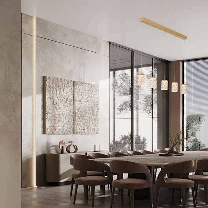ΦΩΤΙΣΤΙΚΟ ΚΡΕΜΑΣΤΟ LED 4ΦΩΤΟ Brass Gold Steel