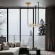 ΚΡΕΜΑΣΤΟ ΚΥΚΛΙΚΟ ΦΩΤΙΣΤΙΚΟ ΜΕ ΚΡΥΣΤΑΛΛΑ  Gold Aluminium & Black Leather
