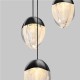 ΦΩΤΙΣΤΙΚΟ LED ΚΡΕΜΑΣΤΟ Sandy Black Aluminium & Cloud Glass D:55cm