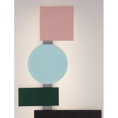 ΑΠΛΙΚΑ ΤΟΙΧΟΥ Orange,Black,Gray,Blue,Pink &White Aluminium & Acrylic H:68,2cm 