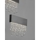 ΚΡΕΜΑΣΤΟ ΦΩΤΙΣΤΙΚΟ Brushed Titanium Black Aluminium & Crystal 