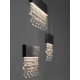 ΚΡΕΜΑΣΤΟ ΦΩΤΙΣΤΙΚΟ Brushed Titanium Black Aluminium & Crystal 