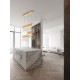 ΚΡΕΜΑΣΤΟ ΦΩΤΙΣΤΙΚΟ Brushed Gold Aluminium & Crystal
