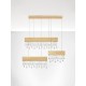 ΚΡΕΜΑΣΤΟ ΦΩΤΙΣΤΙΚΟ Brushed Gold Aluminium & Crystal