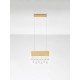 ΚΡΕΜΑΣΤΟ ΦΩΤΙΣΤΙΚΟ Brushed Gold Aluminium & Crystal 3500Κ