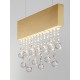 ΚΡΕΜΑΣΤΟ ΦΩΤΙΣΤΙΚΟ Brushed Gold Aluminium & Crystal 3500Κ