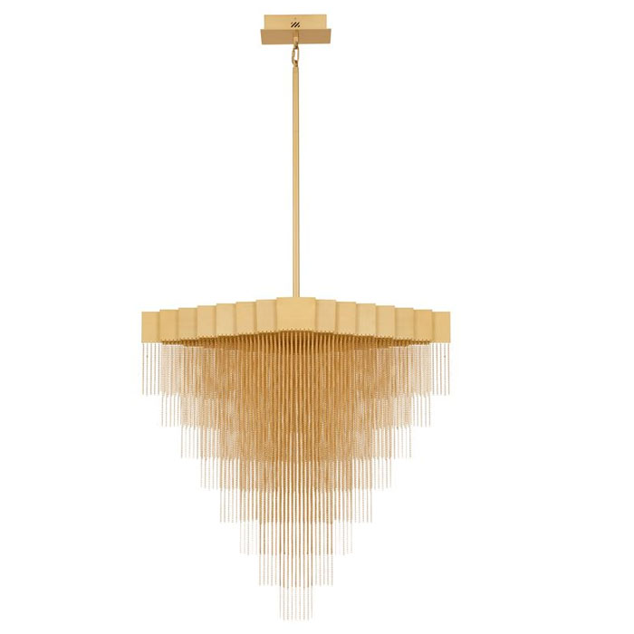 ΚΡΕΜΑΣΤΟ ΦΩΤΙΣΤΙΚΟ BRUSHED GOLD STEEL LED D:79cm
