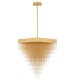 ΚΡΕΜΑΣΤΟ ΦΩΤΙΣΤΙΚΟ BRUSHED GOLD STEEL LED D:79cm