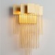 ΑΠΛΙΚΑ ΤΟΙΧΟΥ  Brushed Gold Steel & Aluminium