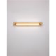ΑΠΛΙΚΑ ΤΟΙΧΟΥ LED Brass Gold Metal Base Glass & White Acrylic L:80cm