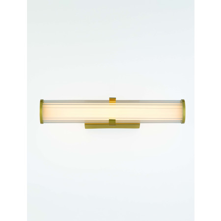ΑΠΛΙΚΑ ΜΠΑΝΙΟΥ LED Sandy Gold Metal & Clear line Glass L:42,5cm