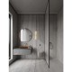 ΑΠΛΙΚΑ ΜΠΑΝΙΟΥ  LED Sandy Gold Metal & Clear line Glass L:63cm