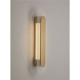 ΟΒΑΛ ΑΠΛΙΚΑ LED Clear Glass Brass Gold Metal H:50cm 