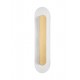 ΟΒΑΛ ΑΠΛΙΚΑ LED Clear Glass Brass Gold Metal H:50cm 
