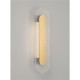 ΟΒΑΛ ΑΠΛΙΚΑ LED Clear Glass Brass Gold Metal H:50cm 