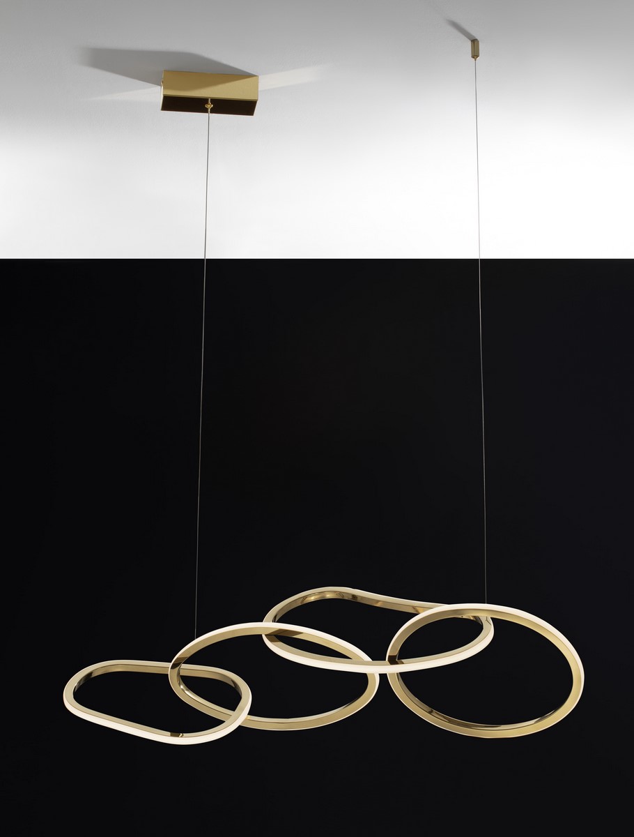 ΚΡΕΜΑΣΤΟ ΦΩΤΙΣΤΙΚΟ  Gold plating Stainless Steel & Silicon